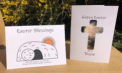 Pack Of X2 Christian Easter Cards | Easter Cards • £1.95