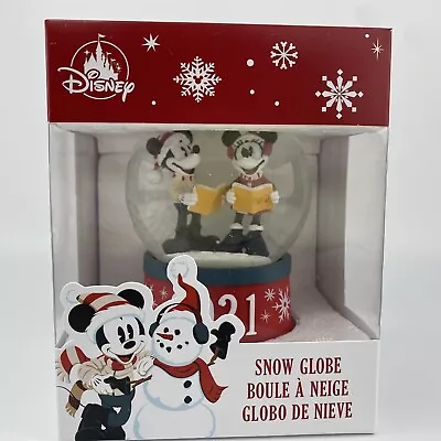 Disney Store Mickey And Minnie 2021 Snow Globe Christmas Holiday New In Box! • $19.99