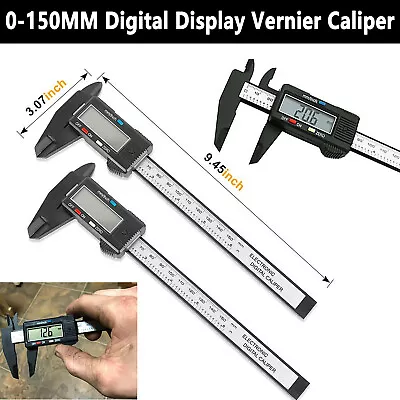 6  Micrometer Digital Measuring Tool Caliper Vernier Gauge Metric 150mm 6-inch • $8.85