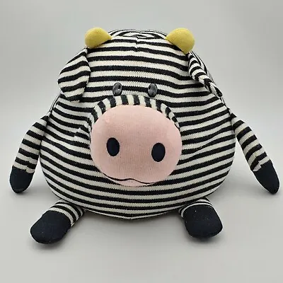 Jay At Play Mushable Pot Bellies 10” Microbead Pillow Plush Striped Cow Zebra • $11.80