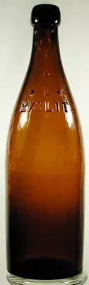 2/3 Liter Blob Top 3 Piece Mold Light Amber Beer Bottle 1904 Sweden • $24.99