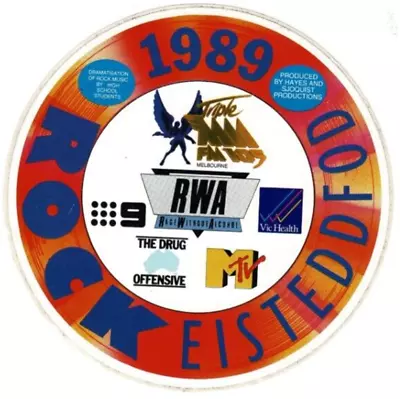 Rage Without Alcohol 1989 Rock Eisteddford 15.5cm Advertising Sticker Unused • $12