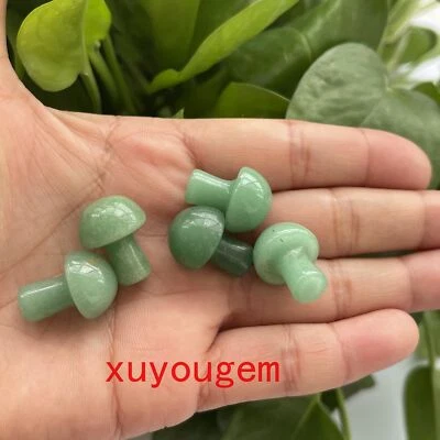 $2.25 • Buy 5pcs Natural Aventurine Mushroom Quartz Crystal Mushroom Pendant Healing Gem