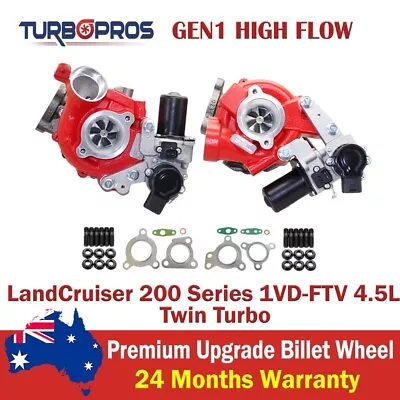 GEN1 High Flow Turbo For Toyota LandCruiser 200 Series VDJ200 1VD-FTV 4.5L • $2418