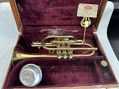 Vintage 1940s/ 1950s Los Angles Olds Ambassador Bb Cornet With Original Case +MP • $169.99