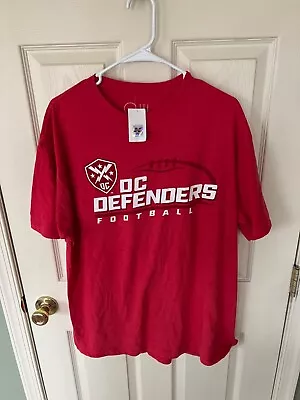 NWT WASHINGTON DC Defenders XFL FOOTBALL UFL RED T-SHIRT MENS XL GIII CARL BANKS • $14.95