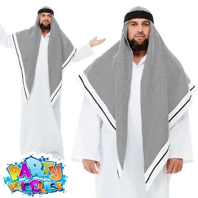 £28.99 • Buy Mens Fake Sheikh Costume Arab Prince King Adults Deluxe Fancy Dress Outfit