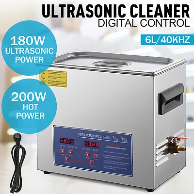 10L Digital Ultrasonic Cleaner Ultra Sonic Cleaning Bath Tank W/Heater Timer  • $120.50