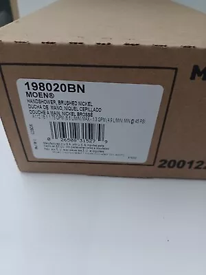 Moen 198020BN Hand Shower 5 Sprays 1.75gpm 4.5in Brushed Nickel Spray Head  • $37.50