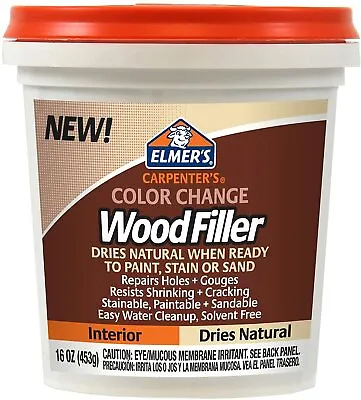 Elmer's E914 Carpenter's Color Change Wood Filler 16-Ounce Natural • $18.45