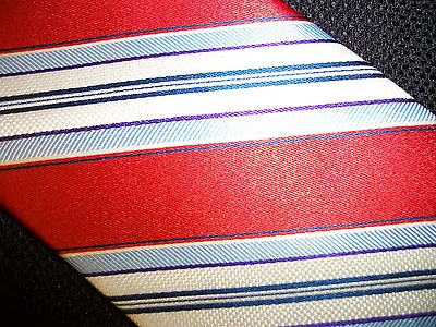 US POLO ASSN Silk Neck Tie Stripe Red/White/Blue *NEW* • $6.99