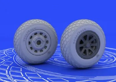 Eduard 648092 X 1/48 Aircraft- P51 Wheels For Tamiya (Resin) • $9