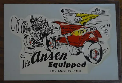 $22.98 • Buy Original Vintage Ansen Water Decal Hot Rod Ford A Roadster Scta Drag Racing Nhra