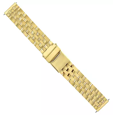 20mm Watch Band Bracelet For Breitling Pilot Bentley Navitimer Watch 5 Link Gold • $85.40