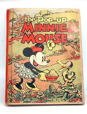 MINNIE MOUSE POP UP BOOK DISNEY STUDIOS Pub By BLUE RIBBON BOOKS 1933 EXLNT • $135