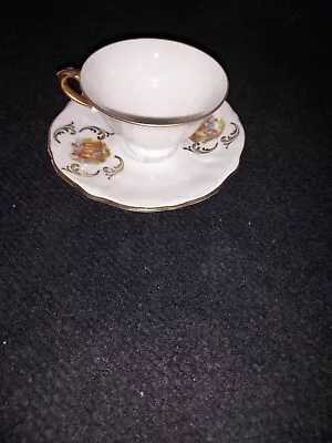 Vintage Demitasse Cup And Saucer - Bareuther Bavaria Germany • $24