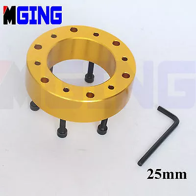 Universal  25mm   Steering Wheel Pad Spacer Hub Adapter Gasket 6bolts Allen Key • $14.86