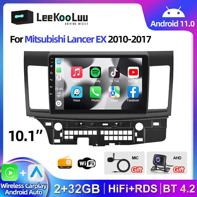 $239.99 • Buy 10.1  Car Stereo For Mitsubishi Lancer Android 11 Apple Carplay Radio GPS 2+32G