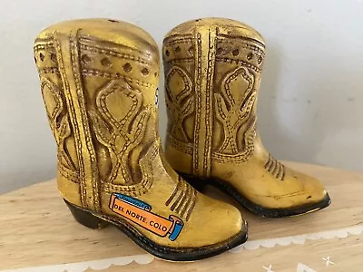 Vintage Cowboy Boot Salt And Pepper Shakers Del Norte Colorado • $9.99