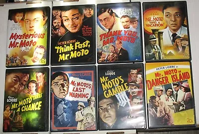 Mr. Moto 8 Film Cinema Classics Collection DVD Peter Lorre • $34.99