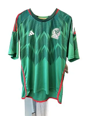 Adidas Mexico  22 Home Authentic Soccer Jersey Green Mens  XXXL HD6899 • $70