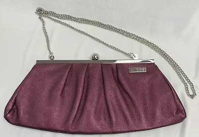 Miche Metallic Berry Clutch Bag Purse With Chain Shoulder Strap NOS NIB • $20