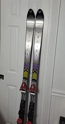 VOLANT SUPER 185cm Carving All Mtn Metal Top Skis SALOMON Composite DR8 Bindings • $145