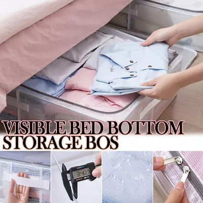 Folding Clothes Storage Box Bed Under Drawer Container Waterproof Utility UK • £9.99