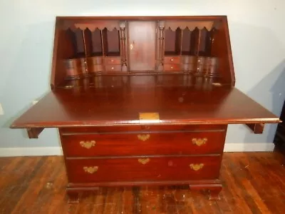 CRAFTIQUE Solid Mahogany Chippendale Secretary Desk  Mebane NC • $495