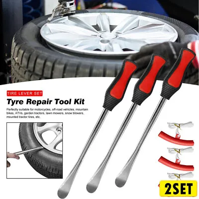 Motorcycle Bicycle Tire Changing Levers Auto Spoon Rim Tires Protector Repair X2 • $50.53