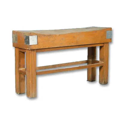 Early 20th Century Antique French Maple Butcher's Block  • $2200