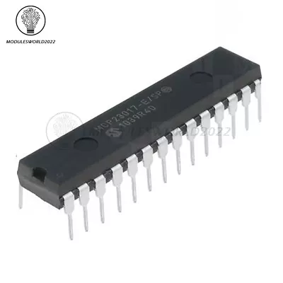 MCP23017 MCP23017-E/SP DIP-28 16-Bit I/O Expander With I2C Interface IC • $3.99