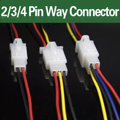 2/3/4 Pin Way Automotive Connector Car Motorcycle Electrical Plug Socket Kit UK • £3.88