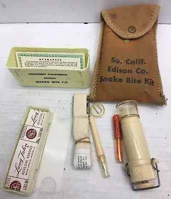 NOS Vintage Southern California Edison First Aid  Snake Bite Kit • $80