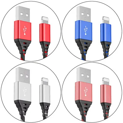 2Pack Braided Charge Charging Data Sync Cable Cords For Apple IPhone Cell Phones • $8.99