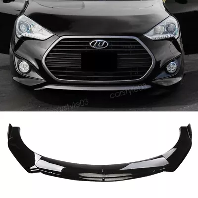 For 2013-2017 Hyundai Veloster Black Front Bumper Lip Spoiler Splitter Body Kit • $66.49