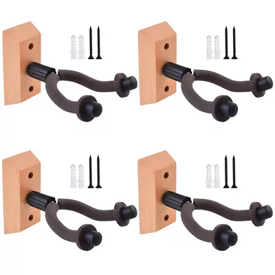 4-PACK Guitar Hanger Holder Stand Wall Mount Keep Hook Display For Bass Bulk • $19.90