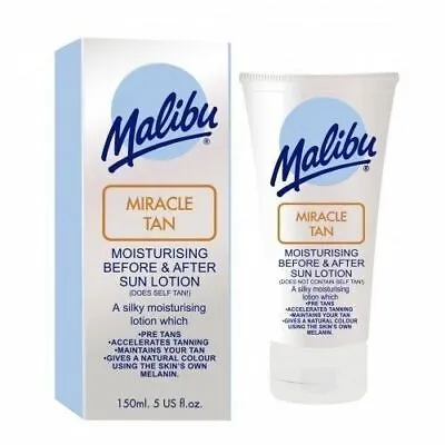 £6.89 • Buy Malibu Miracle Tan Before & After Sun Lotion - 150ml
