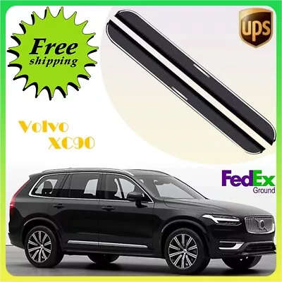 Fits Volvo XC90 2015-2024 2PCS Fixed Running Board Side Step Pedal Nerf Bar • $393.19