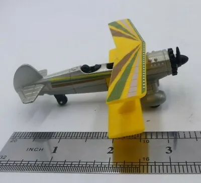 2013 Matchbox On A Mission MBX Skybusters Biplane Airplane Plane Yellow • $8.99