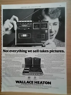 Wallace Heaton Bond Street Hi-fi Vintage 1974 Print Advert • £4.90