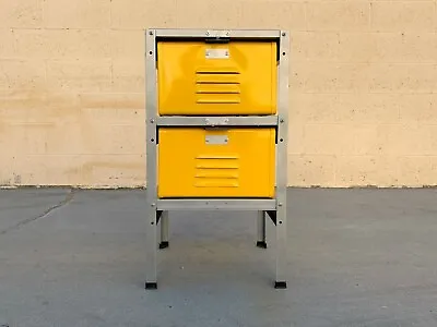 1 X 2 Locker Basket Unit In Yellow Ochre Newly Fabricated To Order  • $330