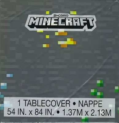 4X Minecraft Plastic TableCover~ Birthday Party Supply Decoration 84  X 54  1ct • $19.99