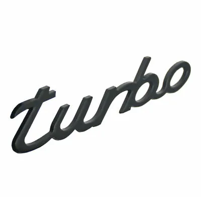 One Pc Car Turbo Emblem Badge Decal Sticker Nameplate New（Metal Black） • $13.99