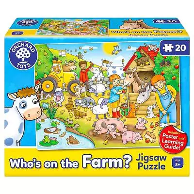 £12.99 • Buy Orchard Toys | Who's On The Farm | Jigsaw Puzzle | 20 Pieces | Kids Toys | 3+ |