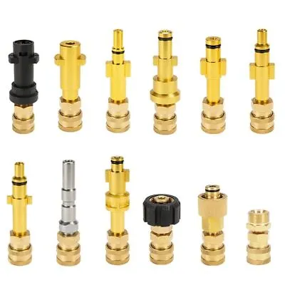 Pressure Washer Quick Connector 1/4  To Spray Torch Wand Lance Bayonet Adapter • £5.69