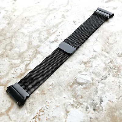 Modern Black Color Adjustable Milanese Loop Mesh Band Strap For Fitbit Ionic • $42.57