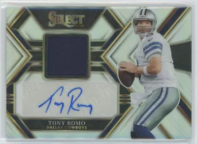$3.25 • Buy 2022 Panini Select Signature Memorabilia Prizm Tony Romo Patch Auto /199