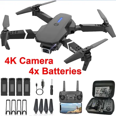 2023 New RC Drone 4K HD Camera WiFi FPV Black Quadcopter Blackbird Falcon Style • $72.21