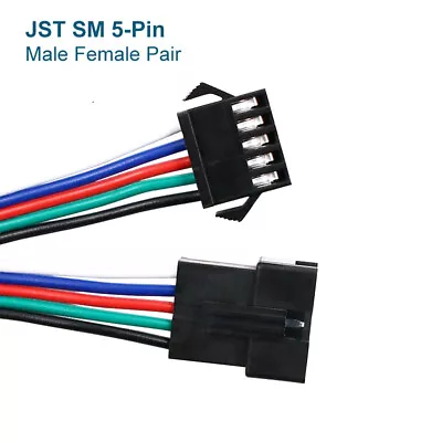 £2.75 • Buy JST SM Cable Locking Connector Male Female 2 3 4 5 6 Pin LED RGB Models Auto